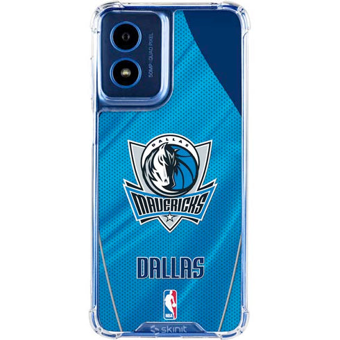 NBA Dallas Mavericks Jersey Moto G 5G (2024) Clear Case
